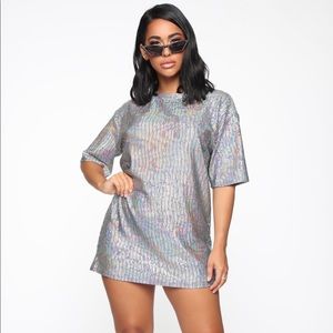 NEW Making memories Reflective Tshirt Dress- M